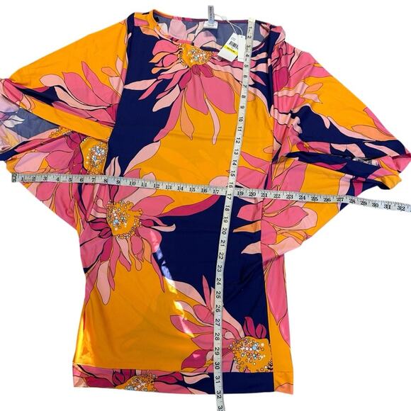 NEW Trina Turk Breeze Classic Floral Tunic Size Medium - Picture 7 of 9